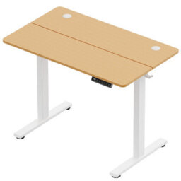 Vonhaus Electric Standing Desk, Height Adjustable Sit Stand Desk, 3 Height Preset Technology, 100X60Cm, Light Wood Maple Effect - thumbnail 9