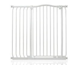 Bettacare Extra Tall Curved Top Dog Gate, 98Cm - 107Cm, Matt White, Extra Tall 100Cm In Height, Pressure Fit Pet Gate - thumbnail 1