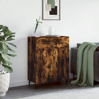 Berkfield Sideboard Smoked Oak 69.5X34X90 Cm Engineered Wood - image 1