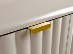 Impact Furniture Fluted Vanity Unit 600mm Countertop Bathroom Cabinet With Worktop Beige Cashmere Oren - thumbnail 9