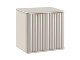 Impact Furniture Fluted Vanity Unit 600mm Countertop Bathroom Cabinet With Worktop Beige Cashmere Oren - thumbnail 2