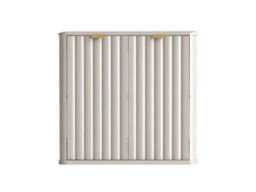 Impact Furniture Fluted Vanity Unit 600mm Countertop Bathroom Cabinet With Worktop Beige Cashmere Oren - thumbnail 3