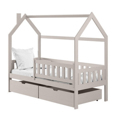 Arte Natan Cashmere 90 X 190Cm Single Bed With Removable Guardrail And 2 Drawers - Foam Bonnell Mattress Included - image 1