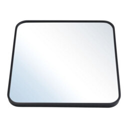 Living And Home Black Wall Mounted Square Framed Bathroom Mirror 700 mm X 700 mm - thumbnail 3