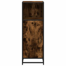 Berkfield Bathroom Cabinet Smoked Oak 35X37.5X100 Cm Engineered Wood - thumbnail 5