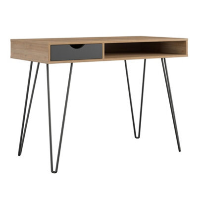 Novogratz Concord Desk With Storage In Brown / Black - image 1