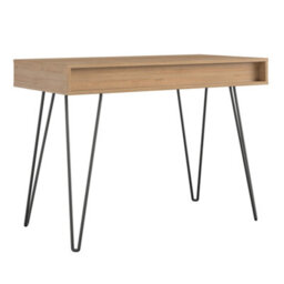 Novogratz Concord Desk With Storage In Brown / Black - thumbnail 3