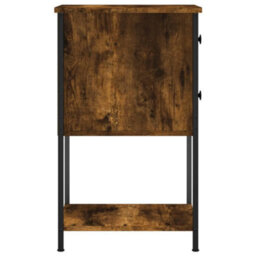 Berkfield Bedside Cabinets 2 Pcs Smoked Oak 32X42X70 Cm Engineered Wood - thumbnail 8