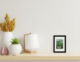 A5 Black Picture Frame With Mount For A6 (10.5 X 14.8Cm - 4.1 X 5.8In) Poster, Photo, Artwork, Or Print. - thumbnail 4