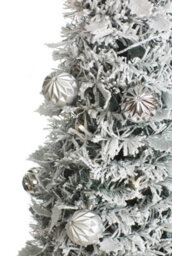 Best Artificial Frosted Pop-Up 7Ft Pre-Decorated Pre-Lit Christmas Trees - thumbnail 7
