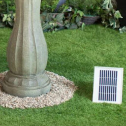 Primrose Solar Powered Antique Imperial Round-Tiered Water Feature Fountain With Led Lights 112Cm - thumbnail 5
