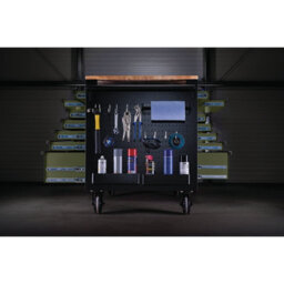 Draper Bunker Steel Paper Towel Roll Holder For Pegboard Storage, Matt Black Finish - thumbnail 4