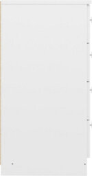 Denver White Gloss 4 Drawer Chest Of Drawers Bedroom Furniture Storage - thumbnail 7