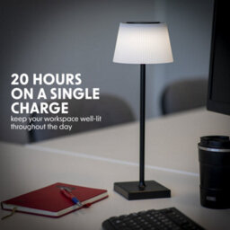Loops Black Rgb Rechargeable Table Lamp - Multi-Colour Bedside Light Wireless Dimmable - thumbnail 3