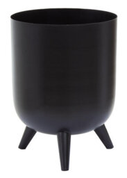 Orsina Classic And Timeless Design Vase, Iron Constructed Flower Vase, Easy To Maintain Black Vase For Flowers - thumbnail 1