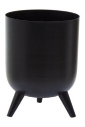 Orsina Classic And Timeless Design Vase, Iron Constructed Flower Vase, Easy To Maintain Black Vase For Flowers - thumbnail 2