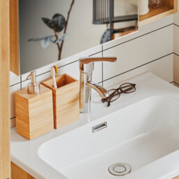 Sobuy Bzr172-N,bathroom Vanity Base Cabinet With Two Drawers Wood Veneer Wood Veneer,w60.5Xd46Xh54 - thumbnail 6