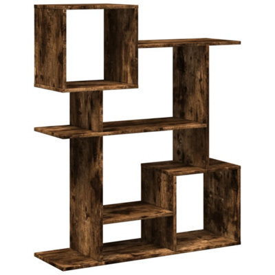 Berkfield Durable Room Divider Bookcase Smoked Oak 92X29X112 Cm Engineered Wood