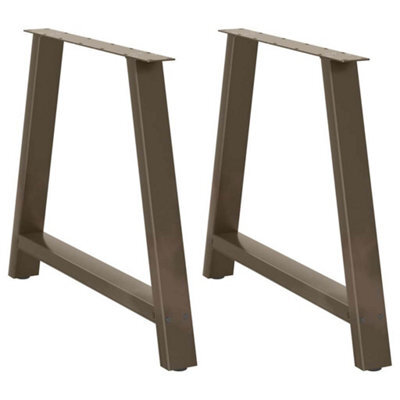 Berkfield Dining Table Legs A-Shaped 2 Pcs 90X(72-73) Cm Steel - image 1