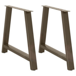 Berkfield Dining Table Legs A-Shaped 2 Pcs 90X(72-73) Cm Steel - thumbnail 1