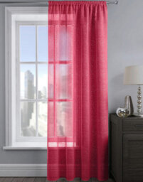 Velosso Alessandria Sparkle Slot Top Voile Panel - Red