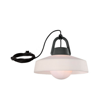 Luminosa Lighting Luminosa Kinke Pendant,1 X E27,ip65 Anthracite,2Yrs Warranty - image 1