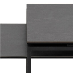 Furniture To Go Katrine Ceramic Coffee Table Set In Black - thumbnail 7