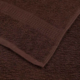 Berkfield Wash Towels 4 Pcs Frogn Brown 30X30 Cm 100% Cotton - thumbnail 6