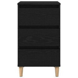 Walplus Bedside Cabinet Black Oak 40 X 35 X 69 Cm Engineered Wood - thumbnail 6