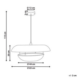 Wyld And Coco Pentant Pendant Lamp 65Cm Natural Paper Rope Shade Hanging Light - thumbnail 4