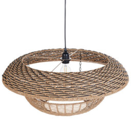 Wyld And Coco Pentant Pendant Lamp 65Cm Natural Paper Rope Shade Hanging Light - thumbnail 5