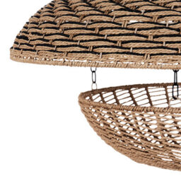 Wyld And Coco Pentant Pendant Lamp 65Cm Natural Paper Rope Shade Hanging Light - thumbnail 6