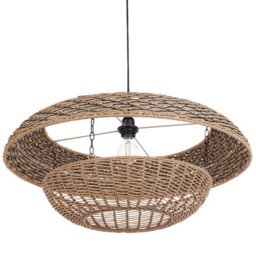 Wyld And Coco Pentant Pendant Lamp 65Cm Natural Paper Rope Shade Hanging Light - thumbnail 1