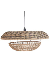 Wyld And Coco Pentant Pendant Lamp 65Cm Natural Paper Rope Shade Hanging Light - thumbnail 3