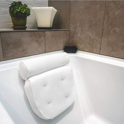 Bath Pillow - Bath And Spa Head Rest With Suction Cups - Bath Cushion Bathing Pillow - Provides Support & Comfort - image 1