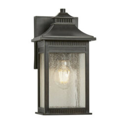 Elegant Outdoor Ip44 Wall Light In Imperial Bronze With Led E27 Bulb - 60W