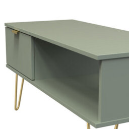 Fuji 1 Drawer Coffee Table In Reed Green (Ready Assembled) - thumbnail 4