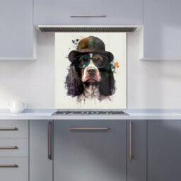 Warren Reed Designer Springer Spaniel Dog Premium Glass Kitchen Splashback W700mm X H750mm - thumbnail 6