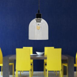 First Choice Lighting Belten Clear Glass Cloche Easy Fit Pendant Shade - thumbnail 4