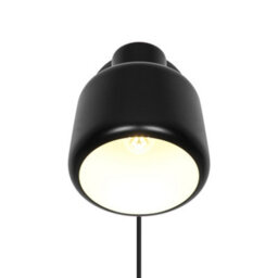 Nordlux Louella Indoor Wall Light Black Metal Sensor E14 White Inner - Plug In Or Mains Powered , Ip20 - thumbnail 2