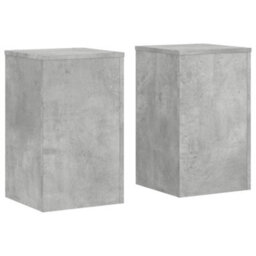 Walplus Plant Stands 2 Pcs Concrete Grey 30X30X50 Cm Engineered Wood - thumbnail 2