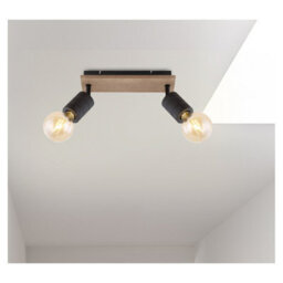 Luminosa Lighting Luminosa Josella Twin Ceiling Spotlight Dark Brown 2X E27 - thumbnail 6