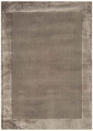 Handmade Modern Rug, Taupe Rug For Bedroom, & Living Room, Bordered Handmade Dining Room Rug, Wool Rug-120Cm X 170Cm - thumbnail 1