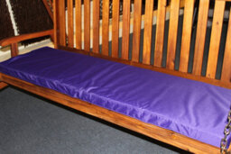Garden Market Place Garden Furniture Cushion- 3 Seater Swing Seat Or Large Bench Cushion In Purple