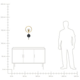 Beliani Led Wall Lamp Gold Finish With Silicone Seal, 22Cm X 49Cm - Modern Bathroom And Living Room Light - thumbnail 7