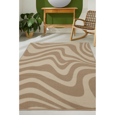 Melrose Colorama Wavey Natural Pattern Design Indoor Large Area Rug 160/230Cm - image 1