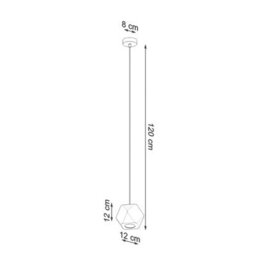 Sollux Lighting Woody Wood Natural 1 Light Classic Pendant Ceiling Light - thumbnail 4