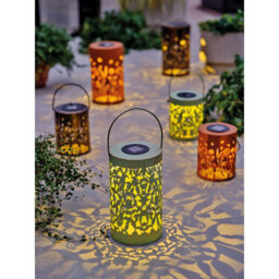 Lumineo Wild Meadow Solar Table Lantern Rustic Warm White Decorative Garden Lamp 18Cm - thumbnail 5