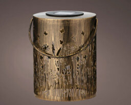 Lumineo Wild Meadow Solar Table Lantern Rustic Warm White Decorative Garden Lamp 18Cm - thumbnail 4