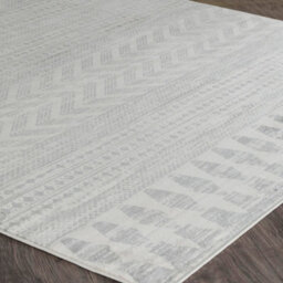 Livabliss Round Roma-Modern Grey Off-White Charcoal Living Dining Bedroom Rug 160 X 160 Cm Easy Care, Non Shedding - thumbnail 6